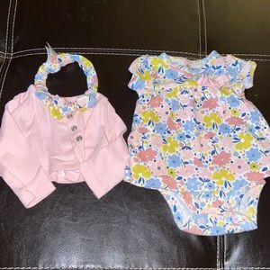 Girl summer clothing ( NB- 3-6 months )